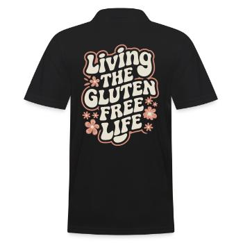 Profitez de la vie sans gluten - Polo Homme - noir - Dos - Kai (181cm)
