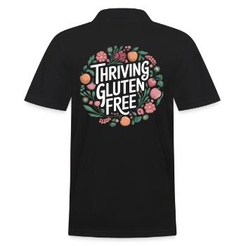 Prospérer sans gluten Vivre sans gluten - Polo Homme - noir - Dos - Kai (181cm)