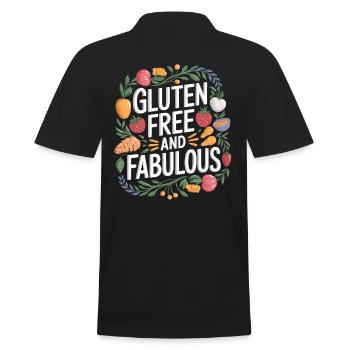 Sans gluten et fabuleux – vivre sans gluten - Polo Homme - noir - Dos - Kai (181cm)