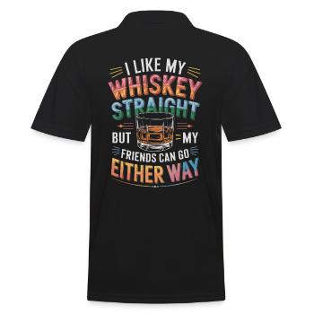 J’aime mon whisky pur mais mes amis peuvent y aller - Polo Homme - noir - Dos - Kai (181cm)