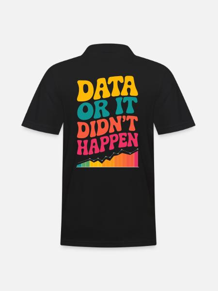 Data Analyst Data Scientist Data Engineer Data Or - Männer Poloshirt - Schwarz