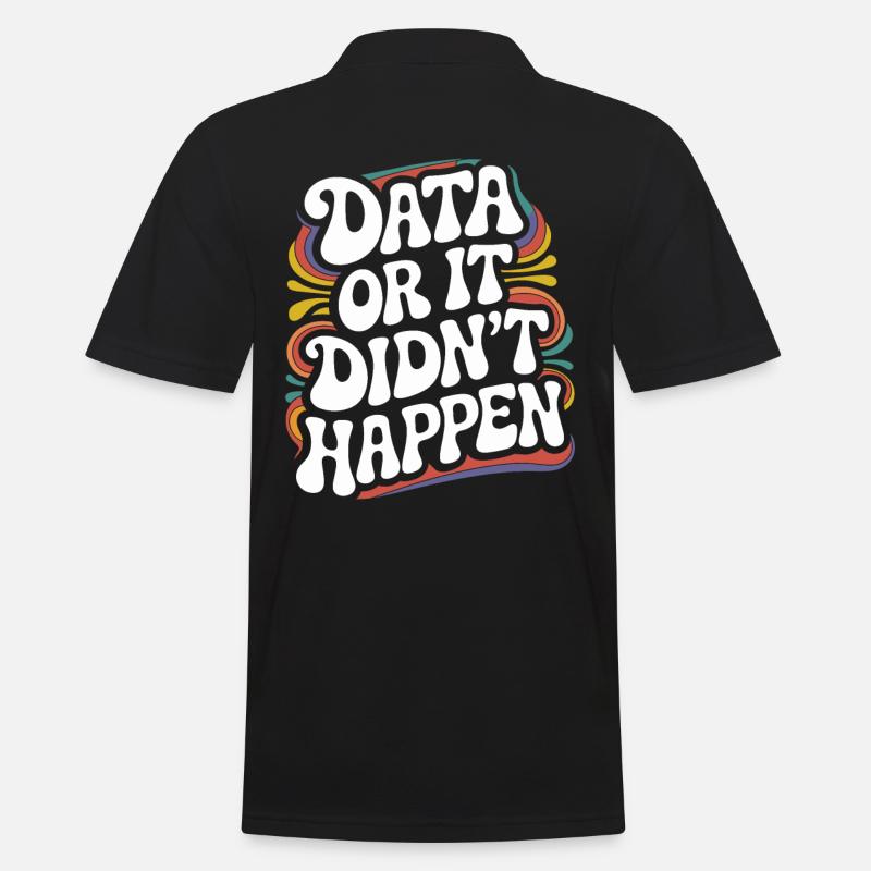 Data Analyst Data Scientist Data Engineer - Data - Männer Poloshirt - Schwarz