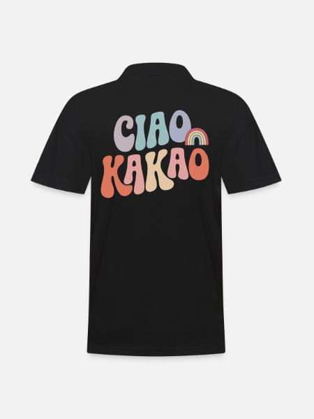 Ciao Cocoa - Men's Polo Shirt - black