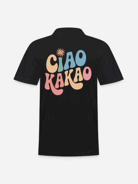Ciao Cocoa - Men's Polo Shirt - black