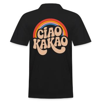 Ciao Cocoa - Men's Polo Shirt - black - Back - Kai (181cm)