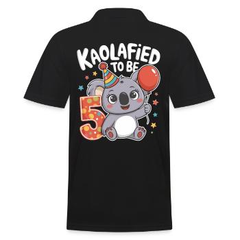 5ème anniversaire Koala Koalafied Motif Amusant - Polo Homme - noir - Dos - Kai (181cm)
