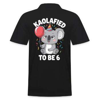 6ème anniversaire Koala Koalafied Kaolafied Aura 6 ans - Polo Homme - noir - Dos - Kai (181cm)