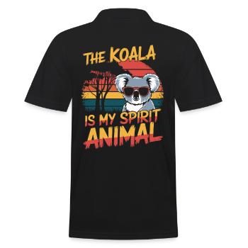 Le koala est mon animal spirituel - Polo Homme - noir - Dos - Kai (181cm)