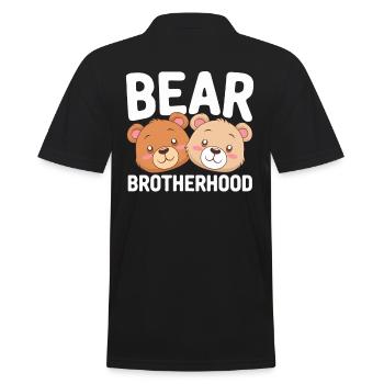 Les groupes d’ours conçoivent la confrérie des ours - Polo Homme - noir - Dos - Kai (181cm)