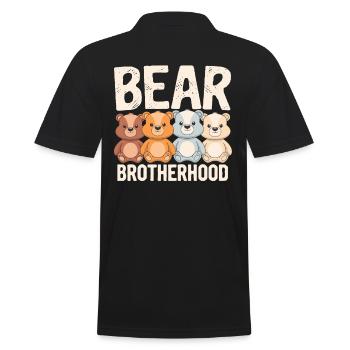 Les groupes d’ours conçoivent la confrérie des ours - Polo Homme - noir - Dos - Kai (181cm)