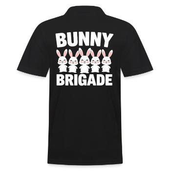 Bunnies Groups Design Bunnies Brigade - Polo Homme - noir - Dos - Kai (181cm)