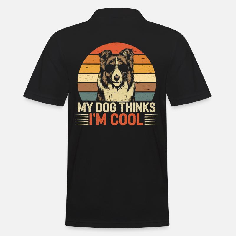 Shetland Sheepdog Sheltie Besitzer Geschenk - Männer Poloshirt - Schwarz