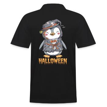 Pingouin Zombie Halloween Costume Mignon - Polo Homme - noir - Dos - Kai (181cm)