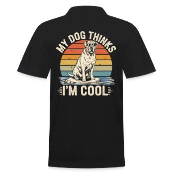 Mastiff Molosser Mon chien pense que je suis cool - Polo Homme - noir - Dos - Kai (181cm)