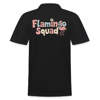 Flamingo Group Design Flamingo Squad - Polo Homme - noir - Dos - Kai (181cm)