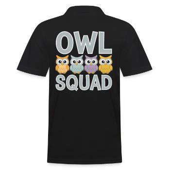 Owl Group Design Owl Squad - Polo Homme - noir - Dos - Kai (181cm)