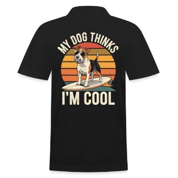 Yorkshire Terrier Yorkie Propriétaire de chien Cool - Polo Homme - noir - Dos - Kai (181cm)
