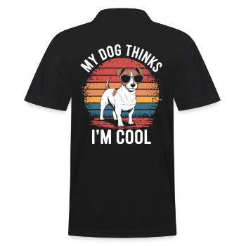 Propriétaire d’un Jack Russell Terrier - Polo Homme - noir - Dos - Kai (181cm)