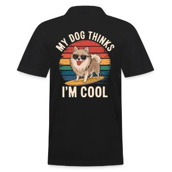 Chien de Poméranie Loulou de Poméranie - Polo Homme - noir - Dos - Kai (181cm)