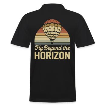 Voler au-delà de l’horizon Montgolfière - Polo Homme - noir - Dos - Kai (181cm)