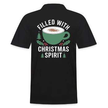 Rempli de Noël Cheers Mug - Polo Homme - noir - Dos - Kai (181cm)