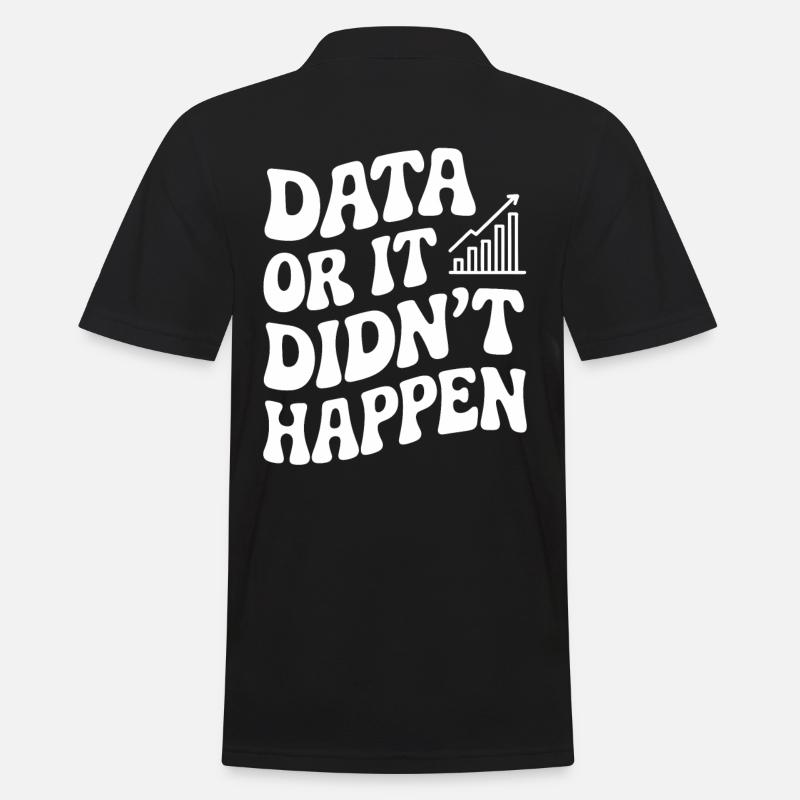 Data eller det skete ikke Data Analyst - Herre poloshirt - sort
