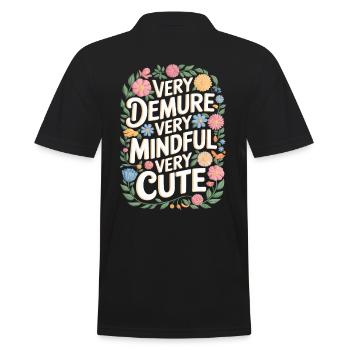 Très retenu, très attentif, très doux - Polo Homme - noir - Dos - Kai (181cm)