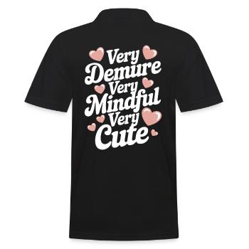 très timide très conscient très doux - Polo Homme - noir - Dos - Kai (181cm)