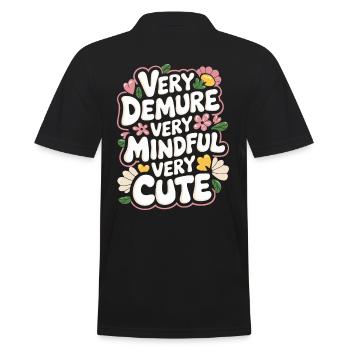 très sage, très attentif, très doux - Polo Homme - noir - Dos - Kai (181cm)