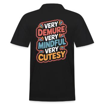 Très discret Très attentif Très mignon - Polo Homme - noir - Dos - Kai (181cm)