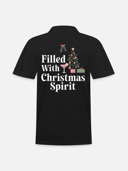 Rempli d’ de Noël - Polo Homme - noir