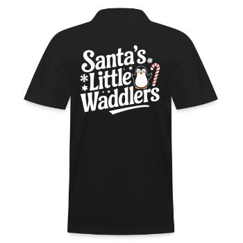 Le petit pingouin de Noël Watschel du Père Noël - Polo Homme - noir - Dos - Kai (181cm)