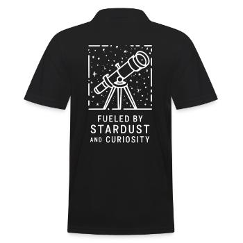 Driven by stardust and curiosity - - Men's Polo Shirt - black - Back - Kai (181cm)