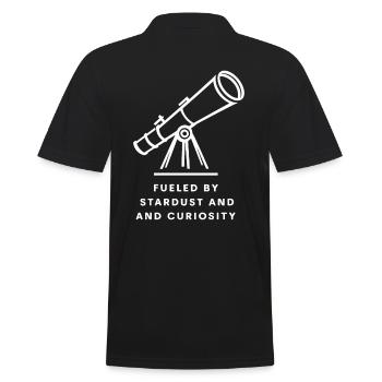Driven by stardust and curiosity - Men's Polo Shirt - black - Back - Kai (181cm)