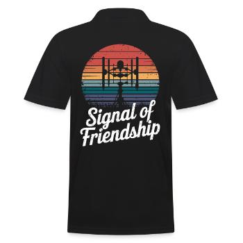 Signal de l’amitié Radio amateur Radio amateur - Polo Homme - noir - Dos - Kai (181cm)