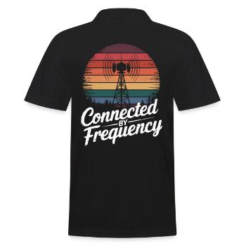 Ham Radio Ham Radio Connected By Frequency - Men's Polo Shirt - black - Back - Kai (181cm)