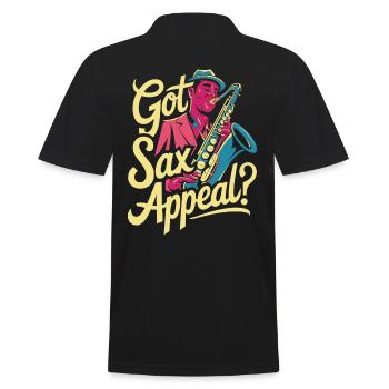 Avez-vous Sax Appeal ? Jazz Passion - Polo Homme - noir - Dos - Kai (181cm)