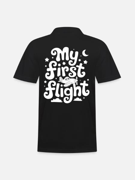 My First Flight Imaginative Adventure - Men's Polo Shirt - black