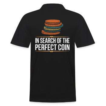 Numismatics: In Search of the Perfect Coin - Men's Polo Shirt - black - Back - Kai (181cm)