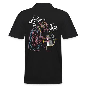 Né pour les moments de jazz au piano - Polo Homme - noir - Dos - Kai (181cm)