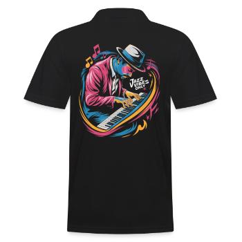 Jazz Vibes Only Music Lover Art - Polo Homme - noir - Dos - Kai (181cm)