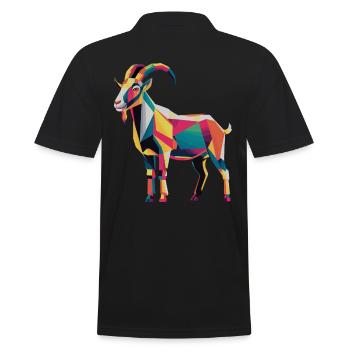 Géome ColoréFerme Géométrique Colorée Ziegengraf - Polo Homme - noir - Dos - Kai (181cm)