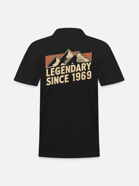 Legendary since 1969 Birthday - Men's Polo Shirt - black