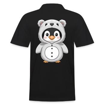 Pingouin en costume d’ours Animal mignon - Polo Homme - noir - Dos - Kai (181cm)