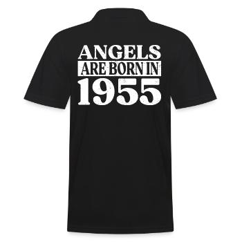 Angel né en 1955 Anniversaire - Polo Homme - noir - Dos - Kai (181cm)
