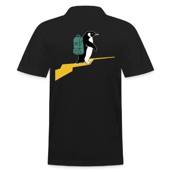 Pingouin randonneur avec sac à dos Randonneur de randonnée - Polo Homme - noir - Dos - Kai (181cm)