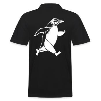 Running Penguin Jogging géométrique - Polo Homme - noir - Dos - Kai (181cm)