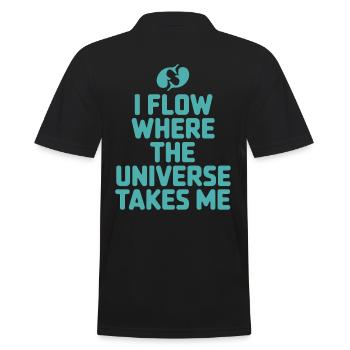 Citation de l’univers du zodiaque du personnage des Poissons - Polo Homme - noir - Dos - Kai (181cm)
