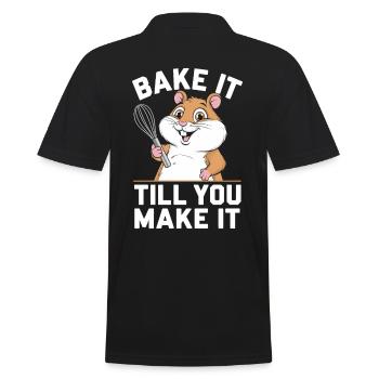 Faites-le cuire jusqu’à ce que vous le fassiez Baker Hamster Fun - Polo Homme - noir - Dos - Kai (181cm)
