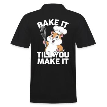 Faites-le cuire jusqu’à ce que vous le fassiez Hamster Chef - Polo Homme - noir - Dos - Kai (181cm)